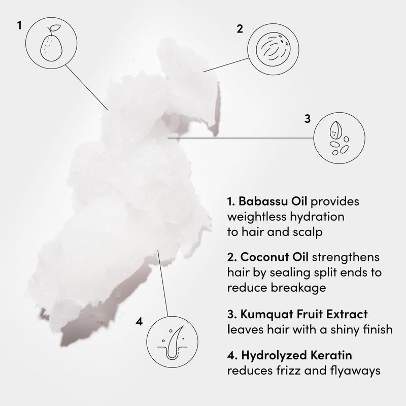 OUAI Medium Conditioner Refill - Hydrating Hair Conditioner with Coconut Oil, Babassu Oil, and Keratin - Strengthens, Repairs and Adds Shine - Paraben and Phthalate Free Hair Care Products (32 Oz) - Image 3