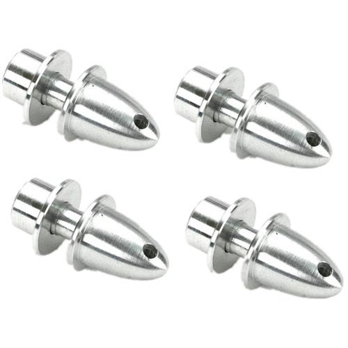 Hobbypower Rc Plane Airplane Spinner 3mm 30mm Shaft Motor Propeller AdaptorPack of 4 pcs - Image 1