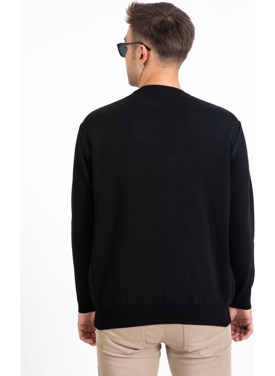 Men's Middle Age and Above Tight Woven Knitwear Acrylic Winter Dad Round Neck Sweater 2050-BLACK - pzsku/ZD871AD09EC8BA37FF4FEZ/45/_/1733941060/7d3e483e-de3e-4acb-9883-29a816773766