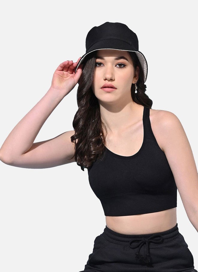 FIMS Women's Solid Full Coverage Padded Sports Bra - Image 1