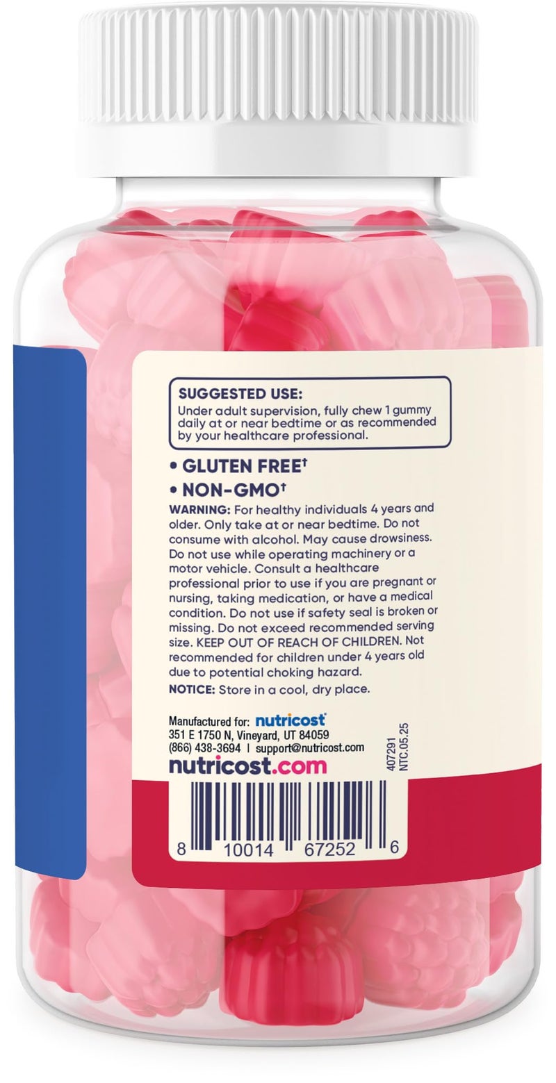 Nutricost Kids Melatonin Gummies 1mg, 120 Gummies, Strawberry Flavored - Image 4