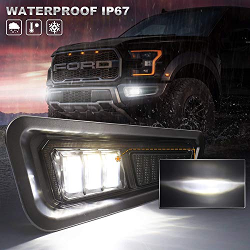 MOVOTOR Raptor Fog Lights with Sequential Amber Turn Signal DRL Bumper Fog Driving Lights Compatible with Gen 2 Ford F150 Raptor 2017 2018 2019 2020 - Image 4