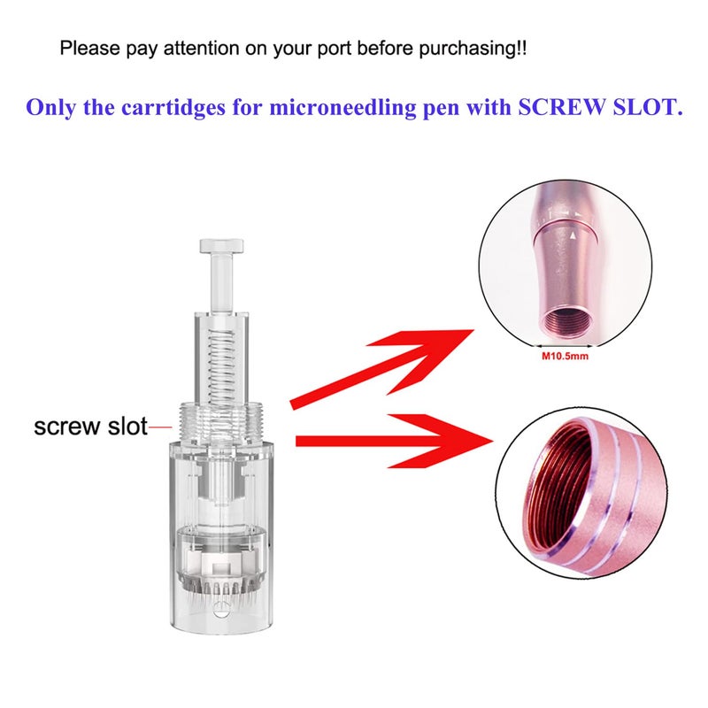 PIPM Microneedling Cartridges For Derma Pen(10 PCS 36pin*0.25mm) At Home Use US-36-J114 - Image 2
