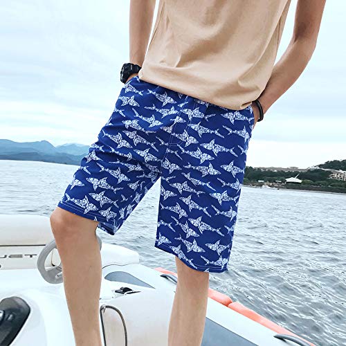 techcity Boys Swim Trunks, Quick Dry Beach Swim Shorts Little Boys Bathing Suit Swimsuit Toddler Boy Swimwear with Mesh Lining, 3-14 Years (5-6 Years, Blue) - Image 2