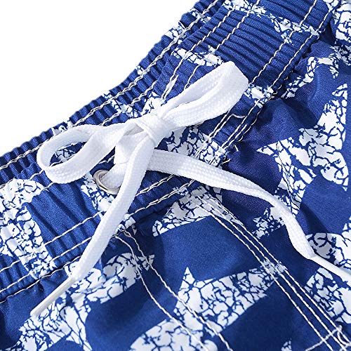 techcity Boys Swim Trunks, Quick Dry Beach Swim Shorts Little Boys Bathing Suit Swimsuit Toddler Boy Swimwear with Mesh Lining, 3-14 Years (5-6 Years, Blue) - Image 5