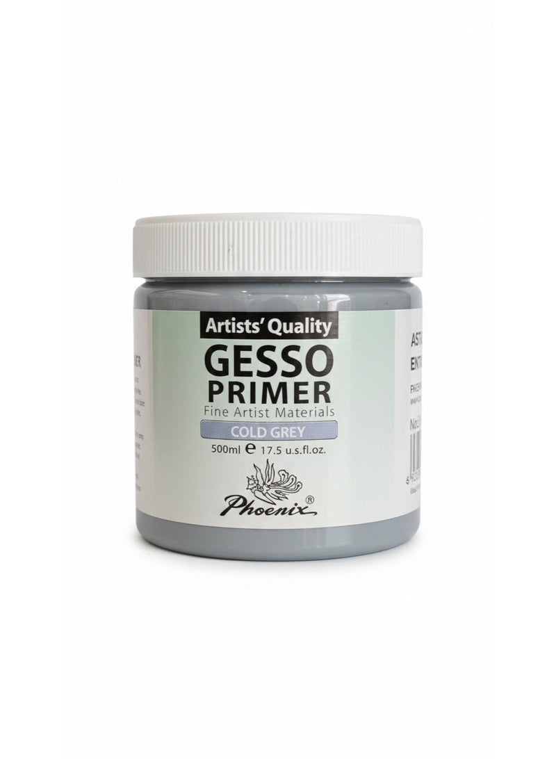 Phoenix - Gesso Primer Artists Choice - Grey - 500ml - Image 1