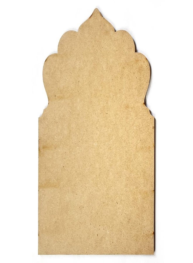 Adikala Plain jharokha Base MDF Cutout for DIY Art and Craft | Wall Hanging Decorations, Festival Gift, Wedding 10.30 INCH (27X18) - Image 1