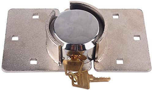 Liusin Hidden Shackle Van Door Lock - Cargo Van Lock Hasp High Security Hasp Padlock 1/2 X Garage Shed Barn Trailer Rv Door Heavy Duty Steel Padlock And Hasp Set With Bolt - Image 2
