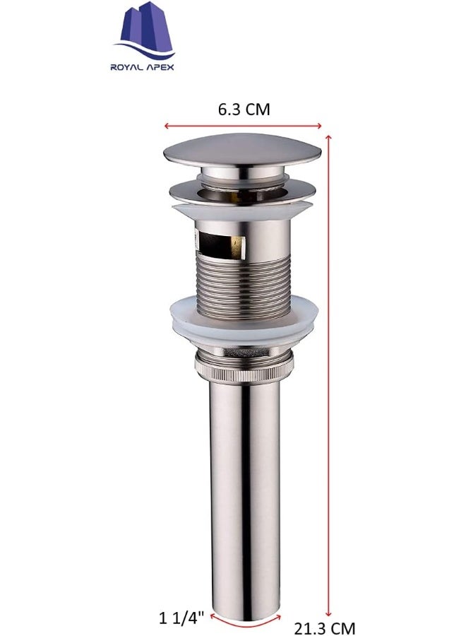 Royal Apex Royal Apex Push Type Cp Washbasin Drain Stopper 1 1/4 Inch Auto Pop Up Waste  - Image 4