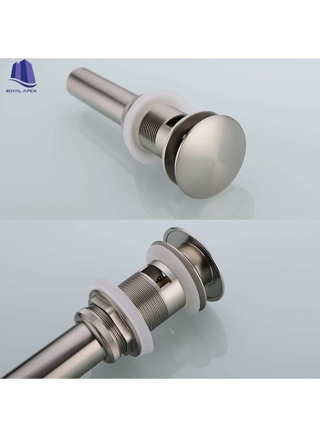 Royal Apex Royal Apex Push Type Cp Washbasin Drain Stopper 1 1/4 Inch Auto Pop Up Waste  - Image 2