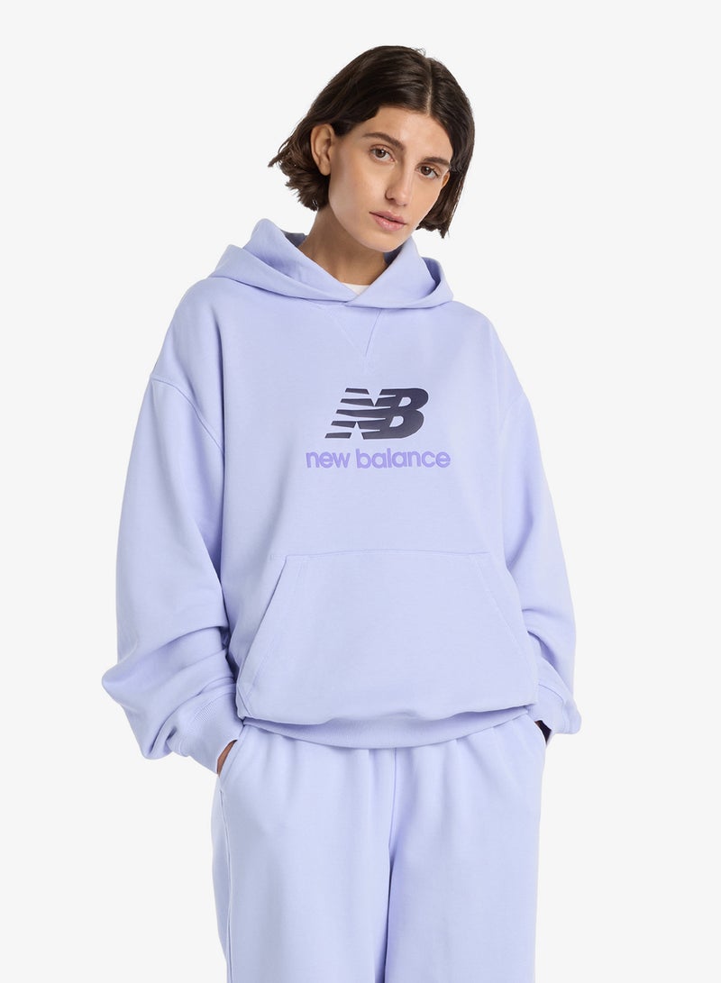 New Balance Athletics French Terry Logo Hoodie - Image 1