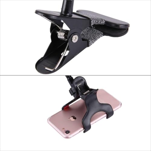 CERLINK Tabletop Stand for Mobile Tablet and E-Reader, Clip Mount, Multi-Angle, Foldable, Lazy Bracket-Black - Image 5
