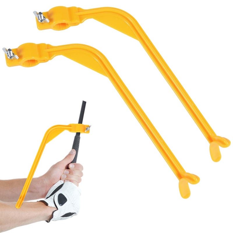 KISEER 2 Pcs Golf Training Aids Swing Trainer Tool Golf Accessories (Yellow) - Image 1