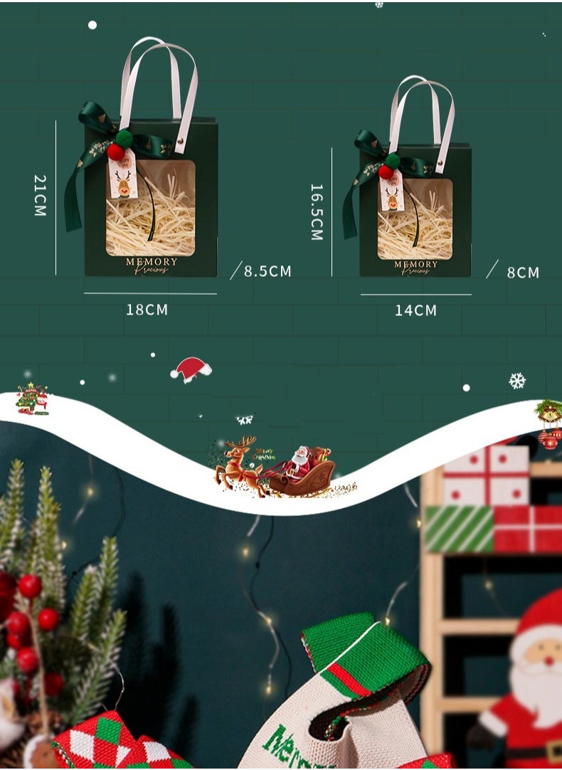 Generic - New Christmas Gift Bag with High Quality Christmas Small Gift Packaging Christmas Eve Gift Apple Packaging Box - Image 1