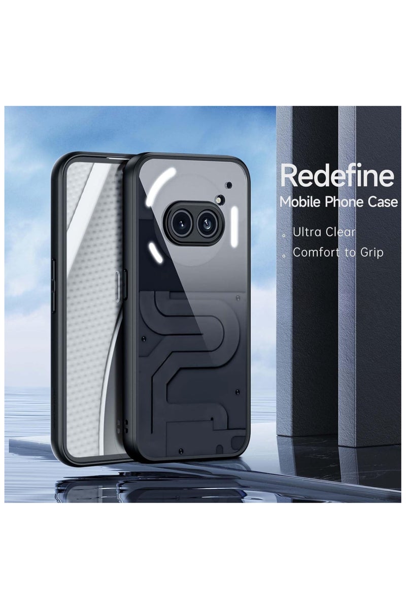Lynacz Original Case for Nothing Phone 2a / 2a Plus Shockproof Crystal Clear Hard Back Cover [Anti-Yellowing] 360 Degree Protection TPU Bumper Transparent - Image 4