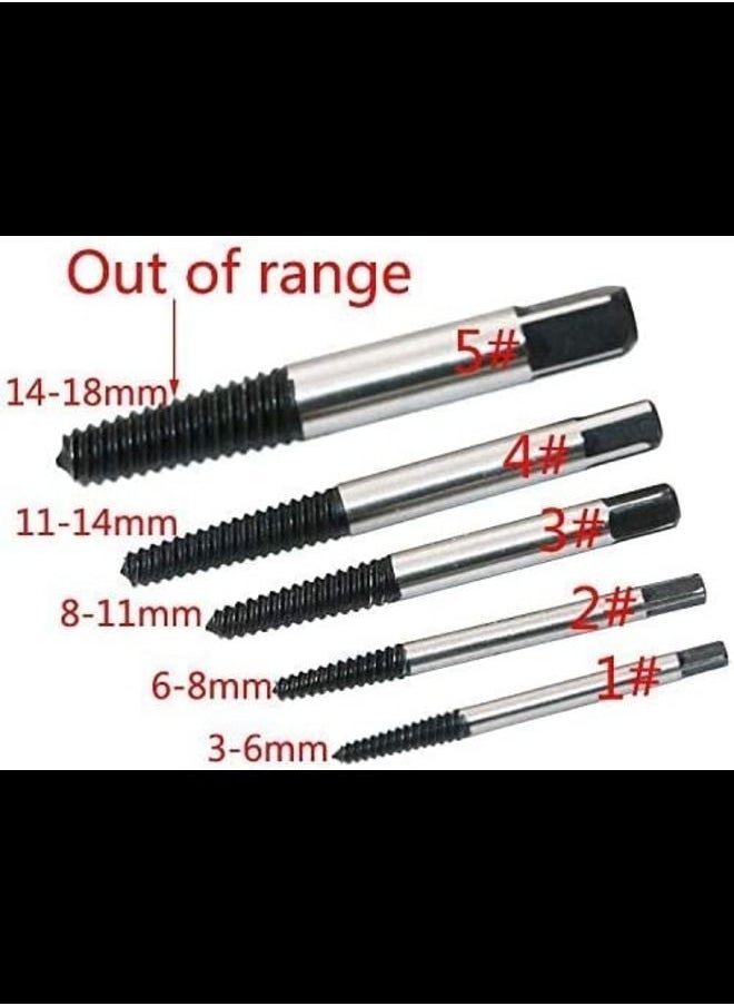 ABBASALI - Screw Extractor Drill Guide (Set of 5 Pieces) - Image 1
