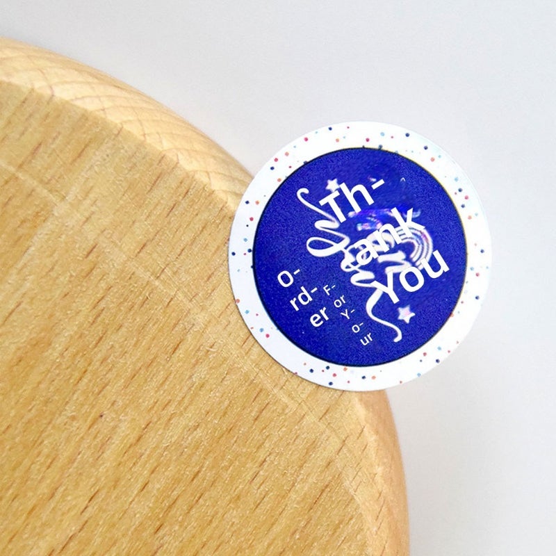 Colorful thank you thank you sticker round seal sticker 500 sheets of adhesive label seal sticker  wholesale - Image 5