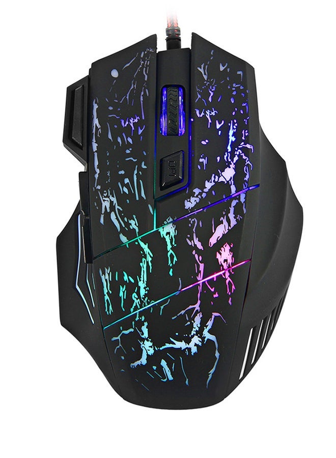 LED USB Wired Gaming Mouse Black - Image 1