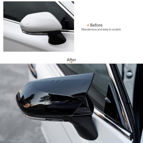 CKE Compatible with Toyota Camry 2025 2024 2023 2022 2021 2020 2019 2018 Accessories Aggressive Look Car Exterior Door Side Rearview Mirror Guard Cover Trim Caps -Glossy Black - Image 5
