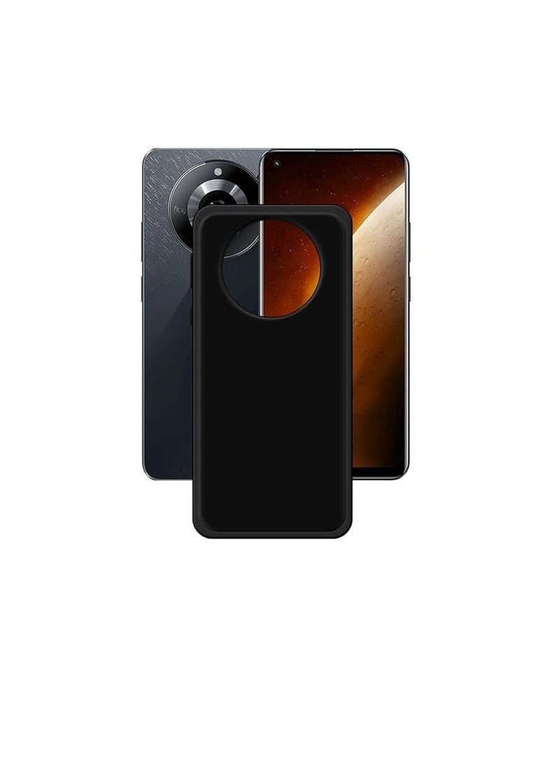 general Case Compatible with Realme Narzo 60 Case Soft TPU Ultra-Slim Stylish Camera Protection Phone Case [Drop Protection, Non-slip] Protective Cover for Realme Narzo 60 5G Matte Black - Image 1