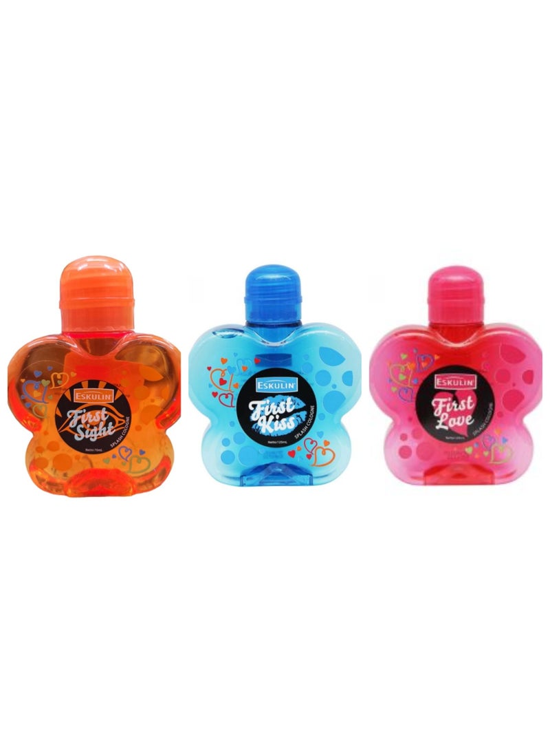 إسكولين كولونيا سبلاش أول نظرة + أول قبلة + أول حب 125 مل 3 قطع