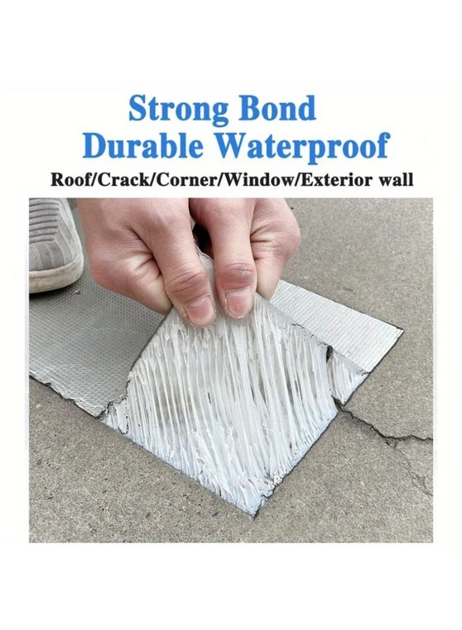 Heavy Duty Waterproof Tape 50mm x 3m High Temperature Resistance 280F Aluminum Foil Butyl - Image 4