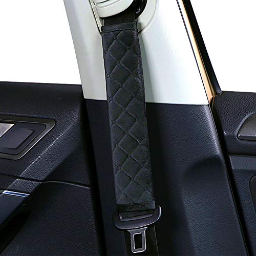 SuperJpsor 2Pcs Car Seat Belt Cover Pads,Shoulder Seatbelt Pads,for Adults And Children,for Car Seat Belt, Backpack,Laptop Computer Bag,Helps Protect You Neck And Shoulder From The Seat Belt Rubbing(Black) - Image 3