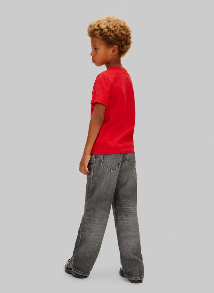 Calvin Klein Jeans Youth logo Crew Neck T-Shirt