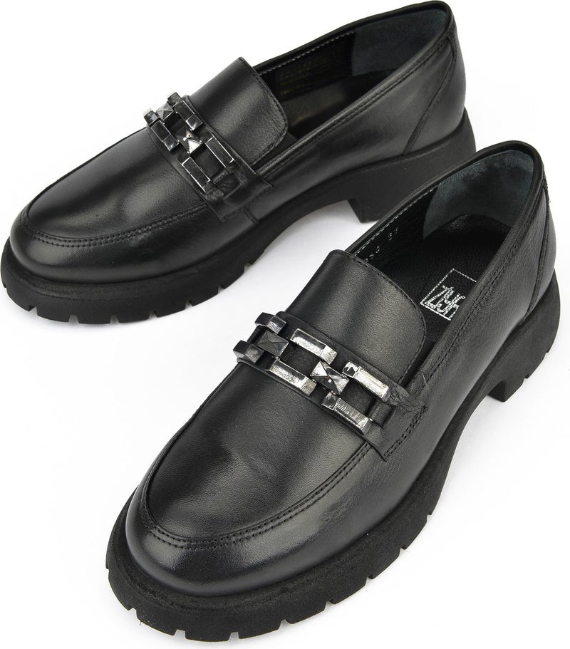 Ziya , Women's Genuine Leather Shoes 14319Z44353 Black  - Image 5