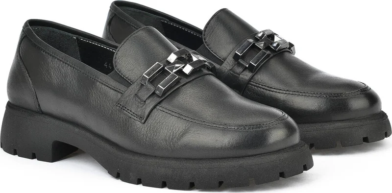 Ziya , Women's Genuine Leather Shoes 14319Z44353 Black