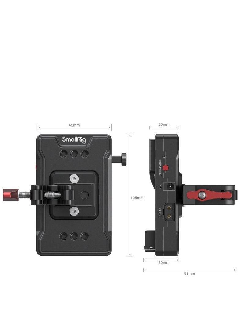 SMALLRIG - SmallRig 3497 V Mount Battery Adapter Plate with Super Clamp Mount - Image 1