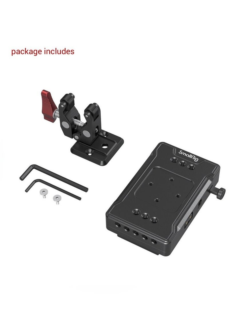 SMALLRIG - SmallRig 3497 V Mount Battery Adapter Plate with Super Clamp Mount - Image 1