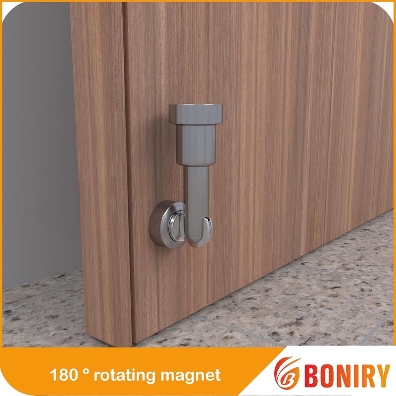 Boniry Boniry Premium Magnetic Door Stopper Durable Stylish Rustproof Protects Doors Strong Hold Easy Installation Perfect for Home Office Use 4 Satin Black  - Image 4