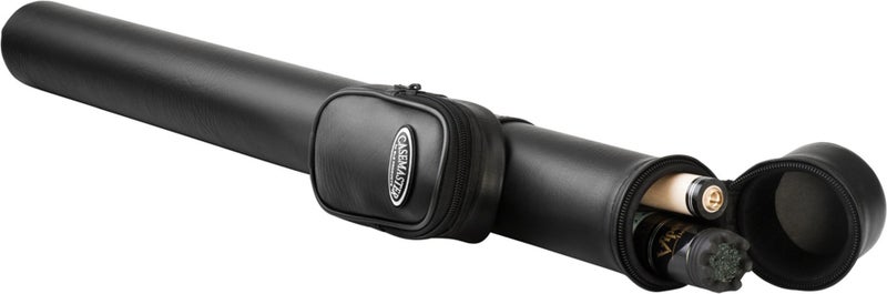 Casemaster Q-Vault Supreme Billiard/Pool Cue Hard Case, Holds 1 Complete 2-Piece Cue (1 Butt/1 Shaft), Black - Image 1