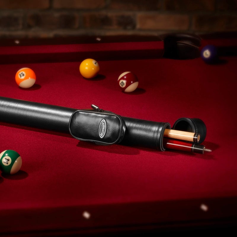 Casemaster Q-Vault Supreme Billiard/Pool Cue Hard Case, Holds 1 Complete 2-Piece Cue (1 Butt/1 Shaft), Black - Image 2