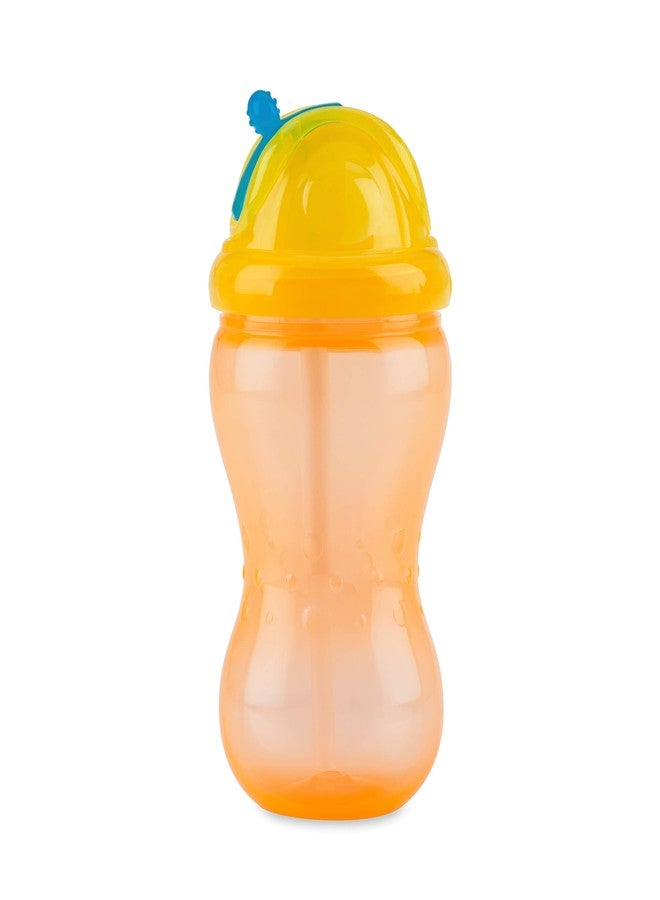 Nuby 3 Pack Boy Mega Flip It Cup with Soft Flex Straw, 12 Oz - Image 3