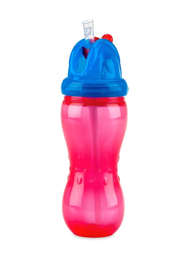 Nuby 3 Pack Boy Mega Flip It Cup with Soft Flex Straw, 12 Oz - Image 4