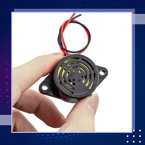 Geiserailie 15 Pcs DC 3-24V 95 dB Electronic Buzzer Active Piezo Buzzer Alarm Sounder Continuous Sound Beep, Black - Image 4