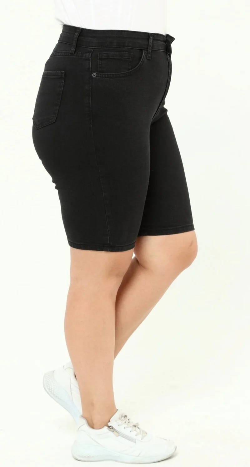 Cedy Denim WOMEN PLUS SIZE HIGH WAIST LYCRA SLIMFIT JEANS SHORTS-C606