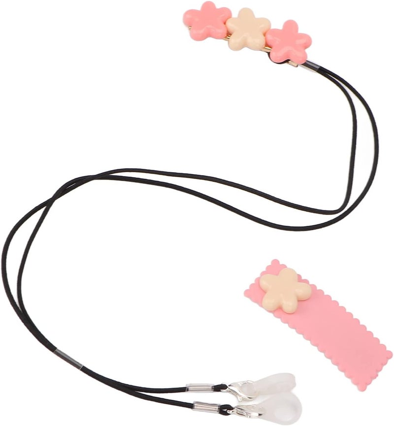 klarako Hearing Amplifiers Lanyard Clip, Hearing Amplifiers Clips Rope with 3 Flowers, Hearing Tools Accessories for Work Gardening Sports (Both Ears) Both Ears - Image 1