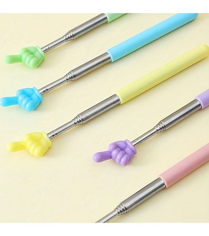 Assorted Retractable Finger Teacher Pens 3Pcs Durable Material for Classroom Whiteboard - Image 4