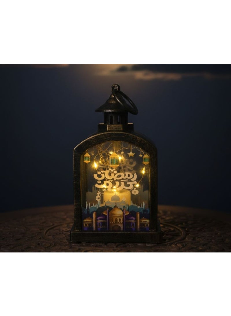 Ramadan lantern, decorative brass hanger, Ramadan Kareem, 15*9cm, 1 piece