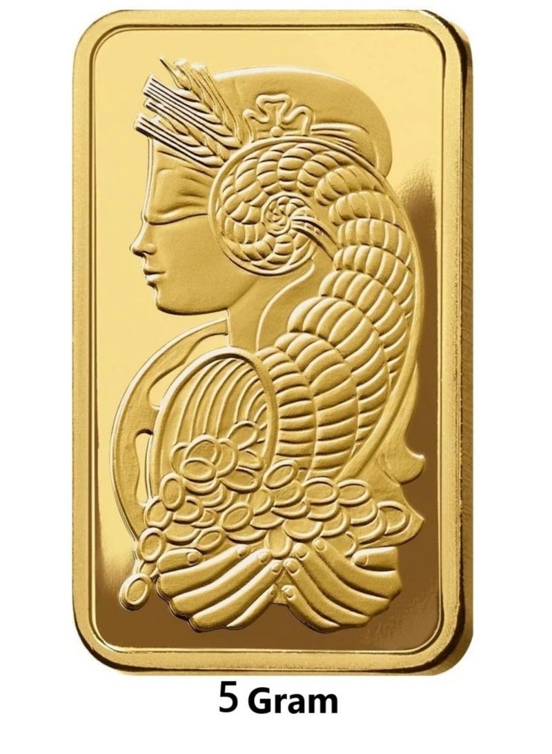 24-Karat Saudi Gold Bar - Weighing 5 Grams - Image 1