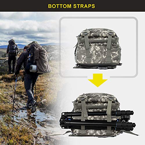 Zavothy Camo Backpack Tactical Military Backpack for Men Women 45L Camping Backpack Army Backpack for Hiking Rucksack With Bottle Holder - Image 4