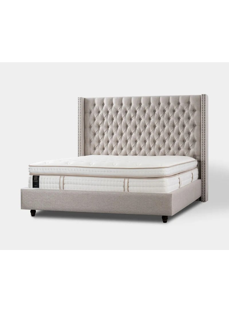 SAPSA BEDDING Melara Plush Mattress with Pocket Coils Latex and Visco Foam Breathable Natural White - Image 2