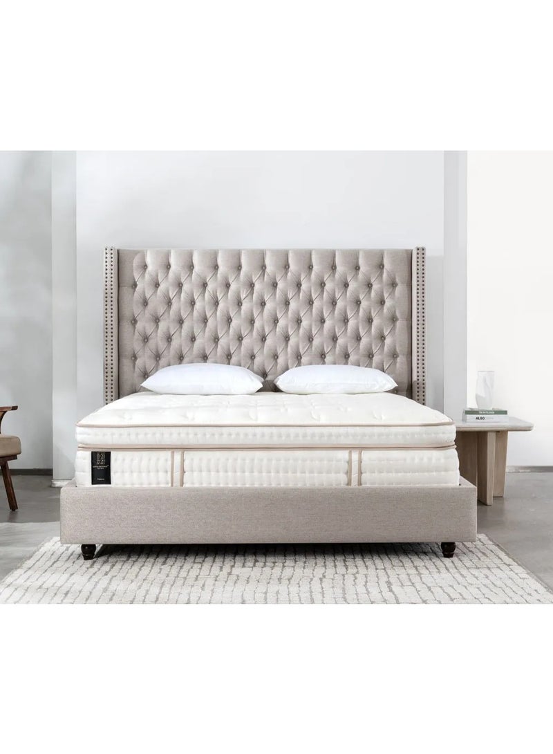 SAPSA BEDDING Melara Plush Mattress with Pocket Coils Latex and Visco Foam Breathable Natural White - Image 4
