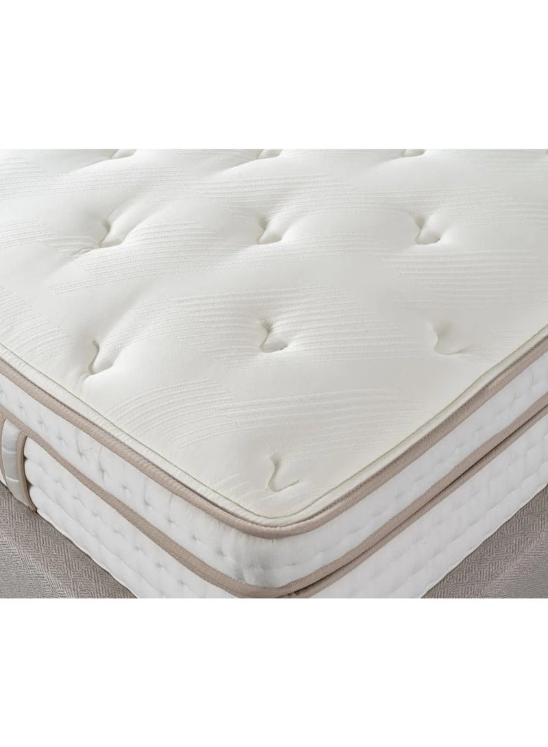 SAPSA BEDDING Melara Plush Mattress with Pocket Coils Latex and Visco Foam Breathable Natural White - Image 3