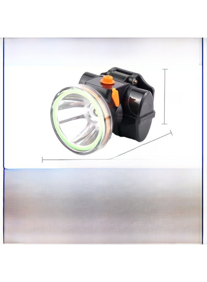 Generic Decorative Lighting/headlamp Headset Flashlight/headlamp Headset Flashlight-Color:5 206 150 Double Lithium Battery 5.5cm Lamp Holder Strong Light 6-8 Hours  - Image 1