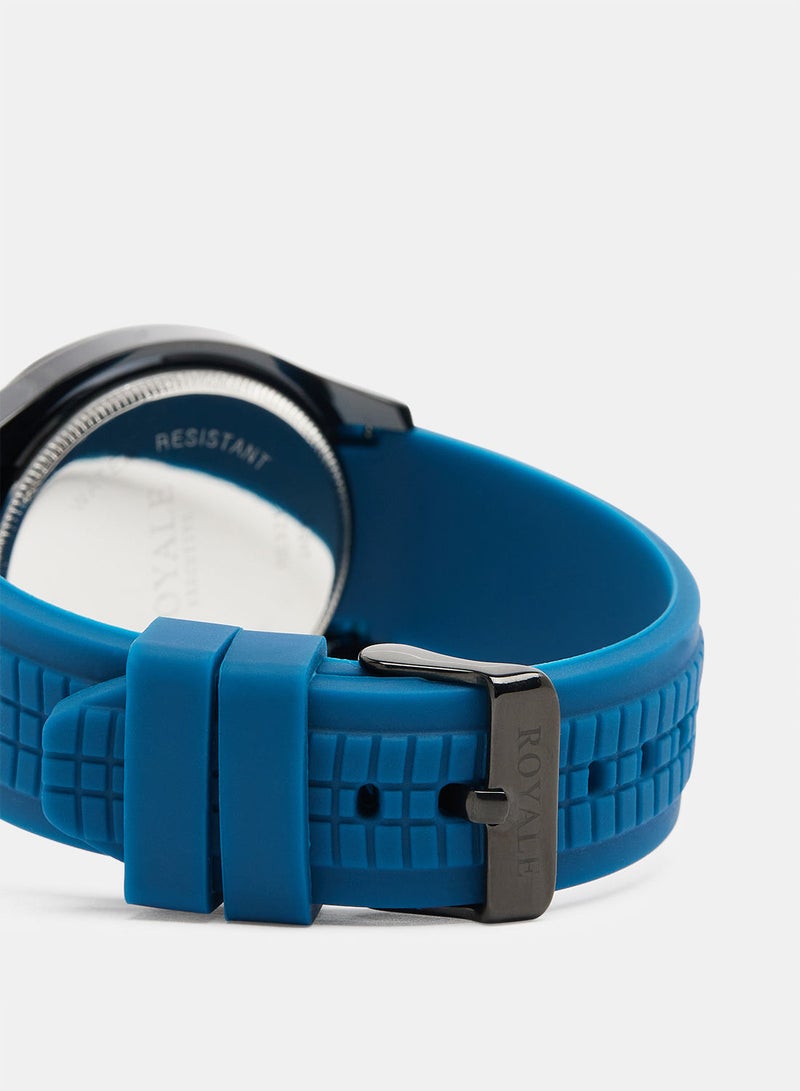 Royale Executive Men's Classic Rubber Strap Watch - Image 4
