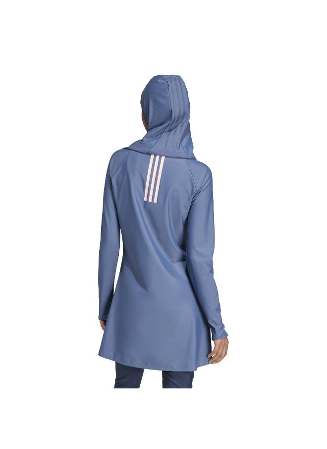 Adidas adidas 3S Ls Swim Top Blue Swim Tops 4  - Image 5
